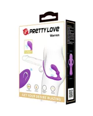 PRETTY LOVE - BAGUE WARREN ET VIBRATEUR ANAL VIOLET