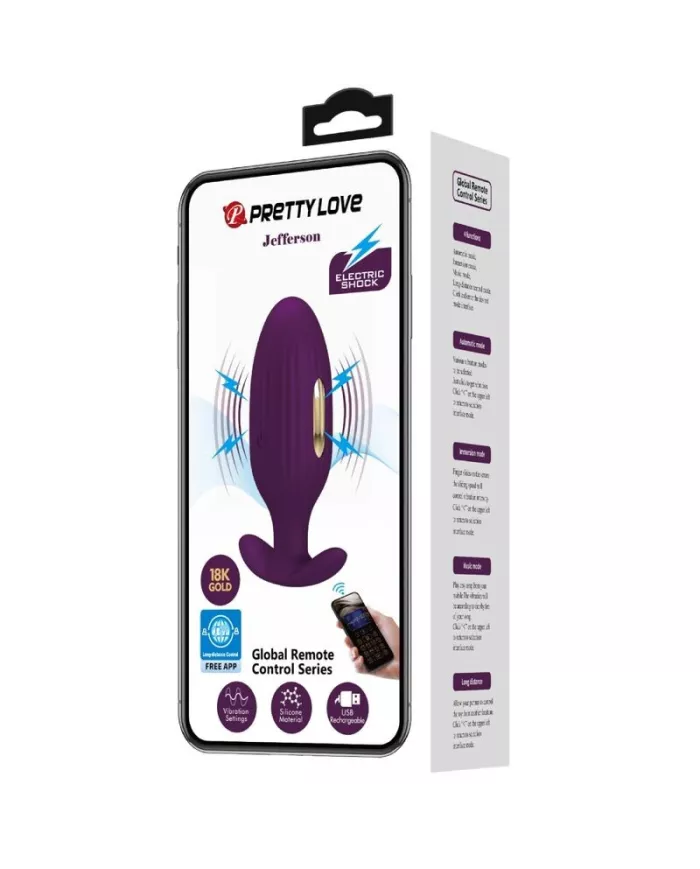 PRETTY LOVE - PLUG ANAL CONTRÔLÉ PAR APPLICATION JEFFERSON VIOLET PRETTY LOVE - PLUG ANAL CONTRÔLÉ PAR APPLICATION JEFFERSON VIOLET