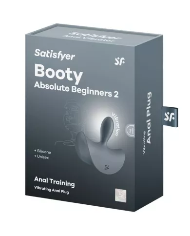 SATISFYER - BOOTY ABSOLUTE BEGINNERS 2 VIBRATEUR ANAL PLUG UNISEXE NOIR