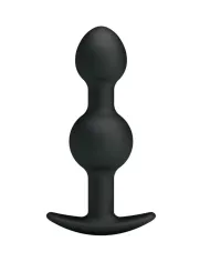 PRETTY LOVE - BALLES ANAL EN SILICONE SPÉCIALE STIMULATION 10.3 CM NOIRES