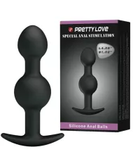 PRETTY LOVE - BALLES ANAL EN SILICONE SPÉCIALE STIMULATION 10.3 CM NOIRES PRETTY LOVE - BALLES ANAL EN SILICONE SPÉCIALE STIMULATION 10.3 CM NOIRES