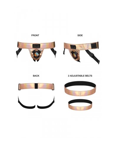 Harnais Curious holographique rose gold - Strap On Me