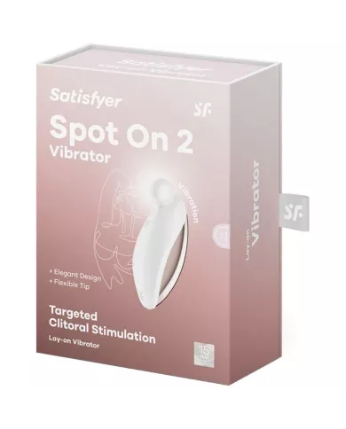 SATISFYER - SPOT ON 2 VIBRATEUR LAY-ON BLANC