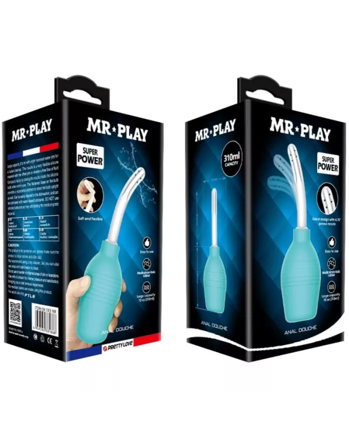 MR PLAY - DOUCHE EN CAOUTCHOUC BLEU POIRE ANAL MR PLAY - DOUCHE EN CAOUTCHOUC BLEU POIRE ANAL