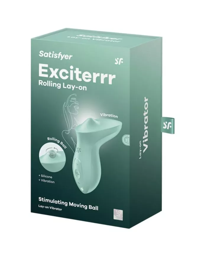 SATISFYER - VIBRATEUR EXCITERRR À POSER SUR LE CLITORIS MENTHE SATISFYER - VIBRATEUR EXCITERRR À POSER SUR LE CLITORIS MENTHE