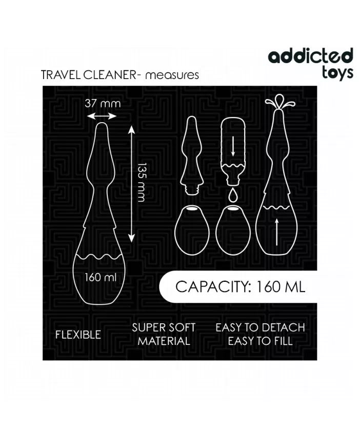 ADDICTED TOYS - NETTOYEUR DE VOYAGE MODÈLE 1