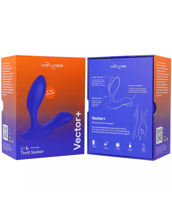 WE-VIBE - MASSEUR DE PROSTATE VECTOR+ BLEU