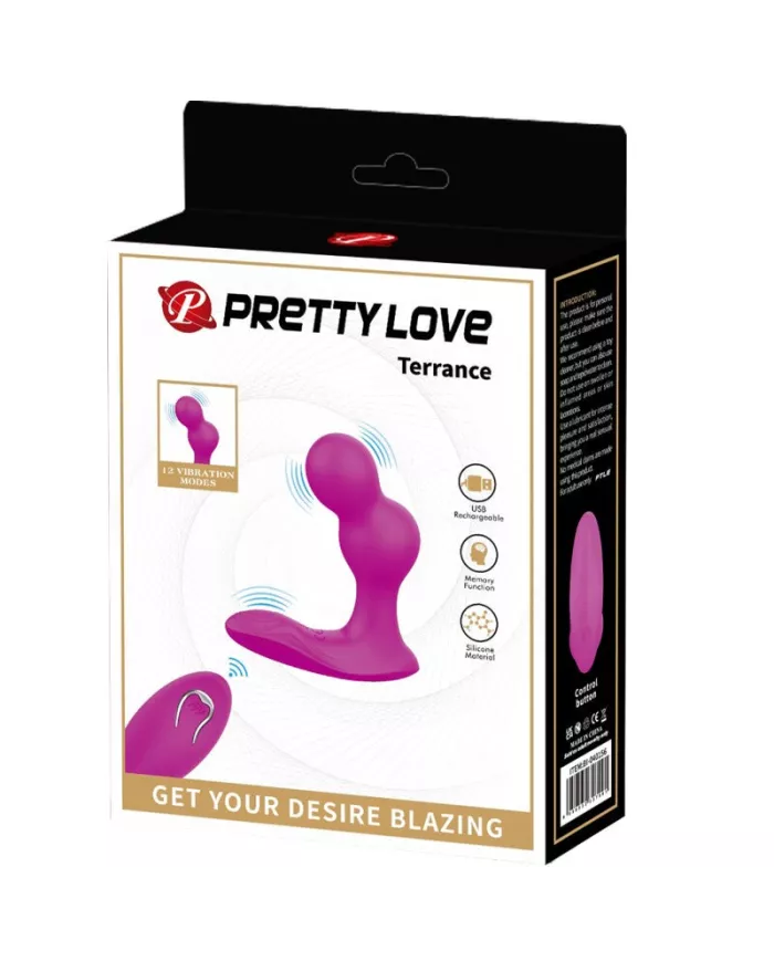 PRETTY LOVE - MASSAGER VIBRATEUR ANAL TERRANCE AVEC TÉLÉCOMMANDE PRETTY LOVE - MASSAGER VIBRATEUR ANAL TERRANCE AVEC TÉLÉCOMMANDE