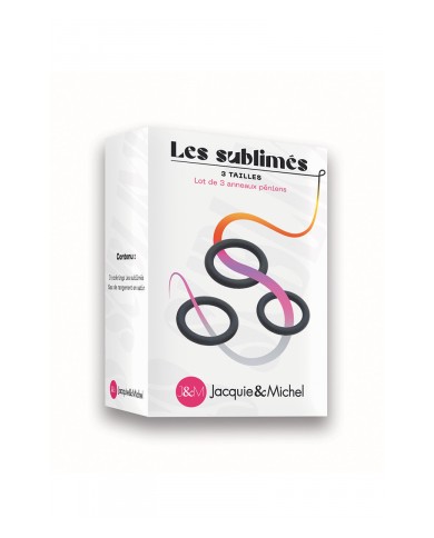 Set de 3 cockrings Les sublimés - Jacquie et Michel