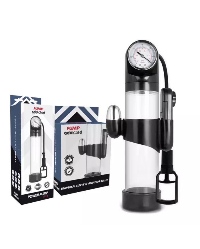 PUMP ADDICTED - VIBRATEUR TRANSPARENT RX9