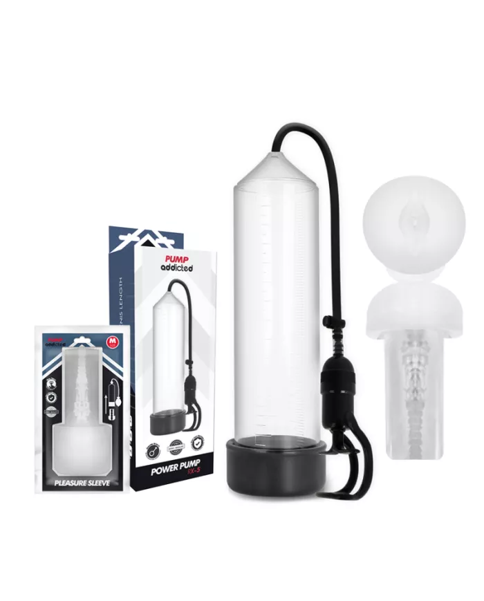 PUMP ADDICTED - RX5 TRANSPARENT AVEC MASTURBATEUR