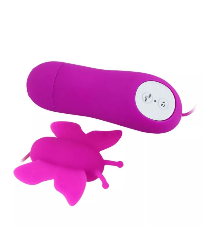 BAILE - LOVE EGGS STIMULATEUR DE CLITORIS PAPILLON 12 VITESSES TÉLÉCOMMANDE LILAS