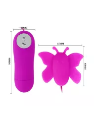 BAILE - LOVE EGGS STIMULATEUR DE CLITORIS PAPILLON 12 VITESSES TÉLÉCOMMANDE LILAS