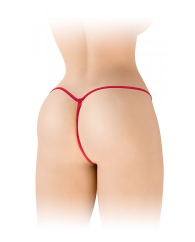 String ficelle ouvert Sandra rouge - Fashion Secret