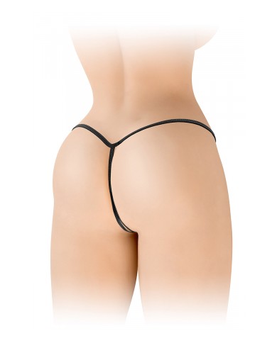 String ficelle ouvert Sandra noir - Fashion Secret