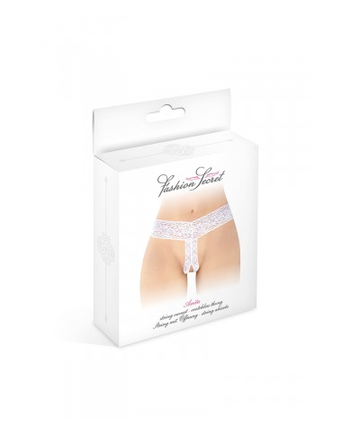 String ouvert Anita blanc - Fashion Secret