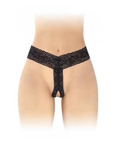 String ouvert Anita noir - Fashion Secret