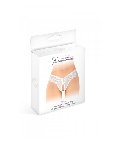 String ouvert Alicia blanc - Fashion Secret
