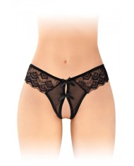 String ouvert Alicia noir - Fashion Secret
