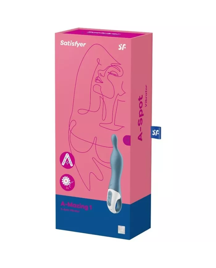 SATISFYER - VIBRATEUR AMAZING 1 ASPOT BLEU SATISFYER - VIBRATEUR AMAZING 1 ASPOT BLEU