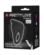 PRETTY LOVE - THIMBLE ANNEAU VIBRATEUR NOIR PRETTY LOVE - THIMBLE ANNEAU VIBRATEUR NOIR