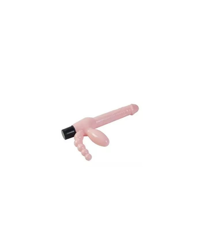 BAILE - HARNAIS SANS CORDE TPR AVEC VIBRATION ET STIMULATION ANAL 25.4 CM BAILE - HARNAIS SANS CORDE TPR AVEC VIBRATION ET STIMULATION ANAL 25.4 CM