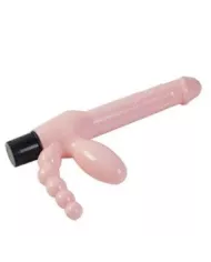 BAILE - HARNAIS SANS CORDE TPR AVEC VIBRATION ET STIMULATION ANAL 25.4 CM BAILE - HARNAIS SANS CORDE TPR AVEC VIBRATION ET STIMULATION ANAL 25.4 CM