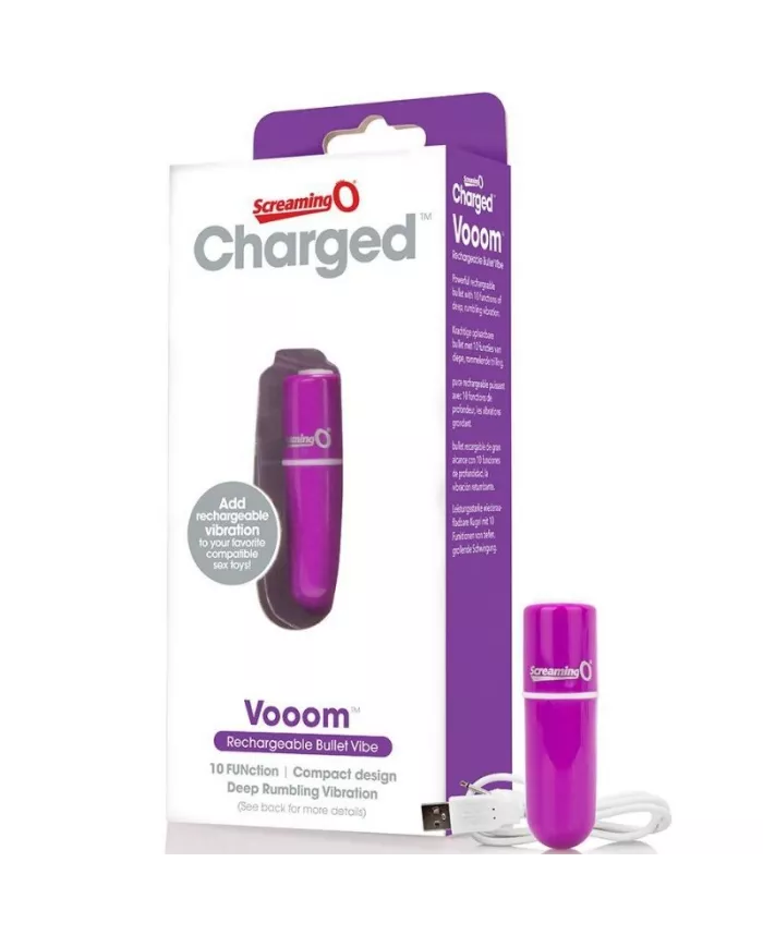 SCREAMING O - BALA VIBREURA RECHARGEABLE VOOOM VIOLET SCREAMING O - BALA VIBREURA RECHARGEABLE VOOOM VIOLET