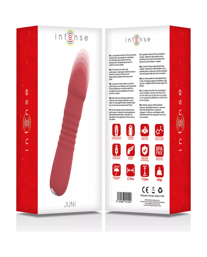 INTENSE - JUNI UP & DOWN 10 VIBRATIONS ROUGES INTENSE - JUNI UP & DOWN 10 VIBRATIONS ROUGES