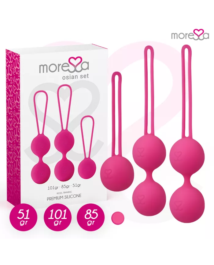 MORESSA - OSIAN SET PREMIUM SILICONE ROSE (Osian One - 51 g | Osian Two - 101 g | Osian Three 85 g)