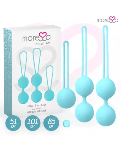 MORESSA - ENSEMBLE OSIAN SILICONE TURQUOISE PREMIUM MORESSA - ENSEMBLE OSIAN SILICONE TURQUOISE PREMIUM