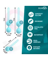 MORESSA - ENSEMBLE OSIAN SILICONE TURQUOISE PREMIUM