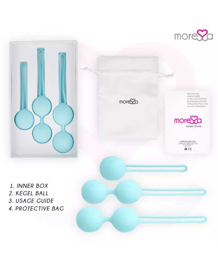 MORESSA - ENSEMBLE OSIAN SILICONE TURQUOISE PREMIUM