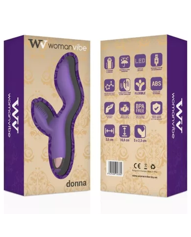WOMANVIBE - VIBRATEUR EN SILICONE RECHARGEABLE DONNA