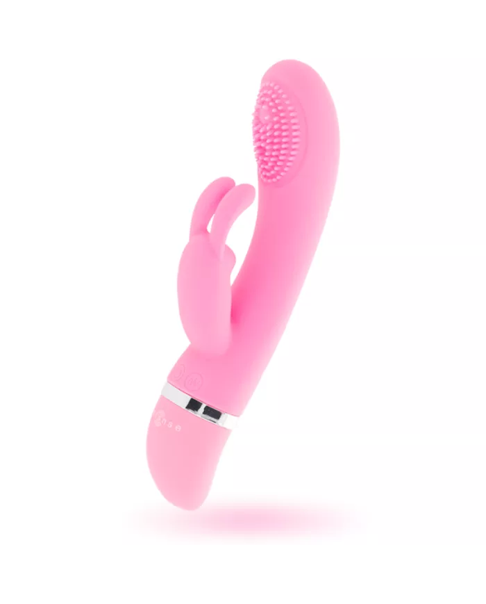 INTENSE - VIBRATEUR OSCILLANT SUSY SILICONE LAPIN ROSE