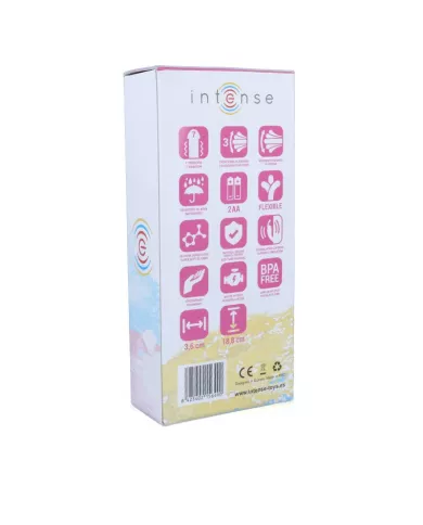 INTENSE - VIBRATEUR OSCILLANT SUSY SILICONE LAPIN ROSE