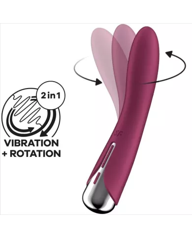 SATISFYER - SPINNING VIBE 1 VIBRATEUR ROTATEUR G-SPOT ROUGE