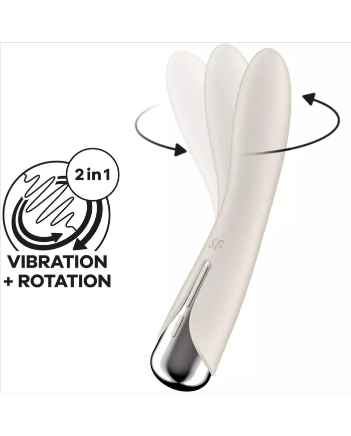 SATISFYER - VIBRATEUR ROTATEUR SPINNING VIBE 1 G-SPOT BEIGE SATISFYER - VIBRATEUR ROTATEUR SPINNING VIBE 1 G-SPOT BEIGE