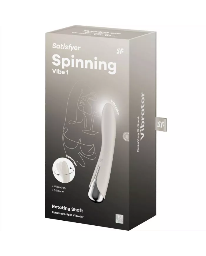 SATISFYER - VIBRATEUR ROTATEUR SPINNING VIBE 1 G-SPOT BEIGE SATISFYER - VIBRATEUR ROTATEUR SPINNING VIBE 1 G-SPOT BEIGE