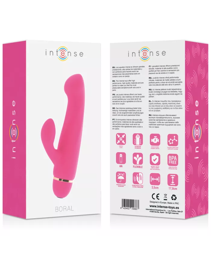 INTENSE - BORAL 20 VITESSES SILICONE ROSE INTENSE - BORAL 20 VITESSES SILICONE ROSE