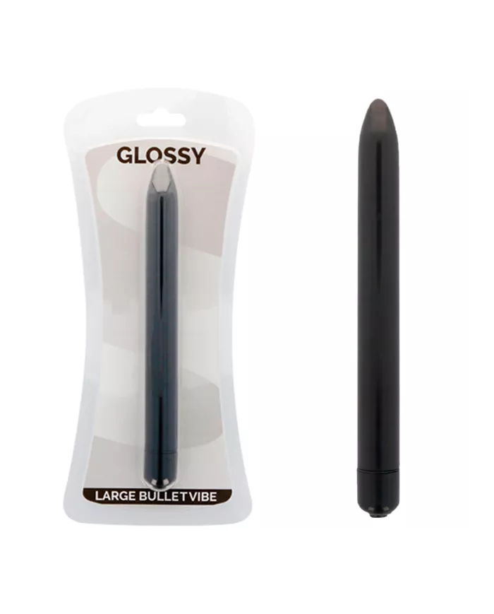 GLOSSY - VIBRATEUR SLIM NOIR GLOSSY - VIBRATEUR SLIM NOIR