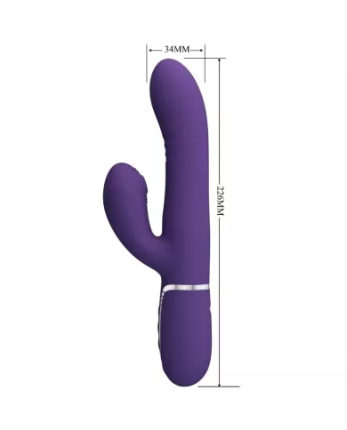 PRETTY LOVE - VIBRATEUR MULTIFONCTION G-SPOT VIOLET