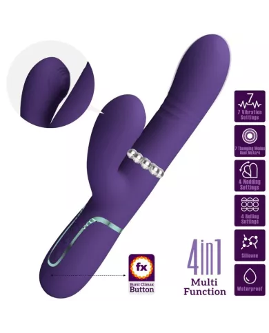 PRETTY LOVE - VIBRATEUR MULTIFONCTION G-SPOT VIOLET