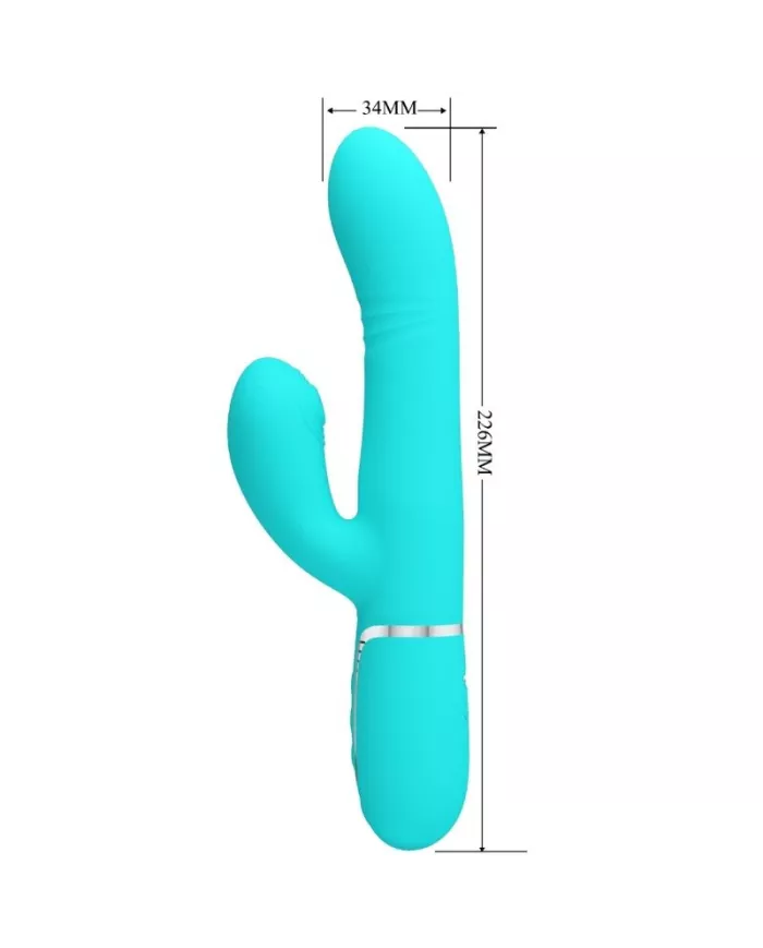 PRETTY LOVE - VIBRATEUR MULTIFONCTION G-SPOT VERT AQUA PRETTY LOVE - VIBRATEUR MULTIFONCTION G-SPOT VERT AQUA