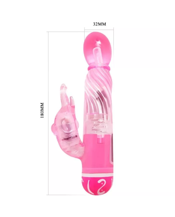 BAILE - VIBRATEUR MULTIVITESSES AVEC STIMULATEUR ROSE BAILE - VIBRATEUR MULTIVITESSES AVEC STIMULATEUR ROSE