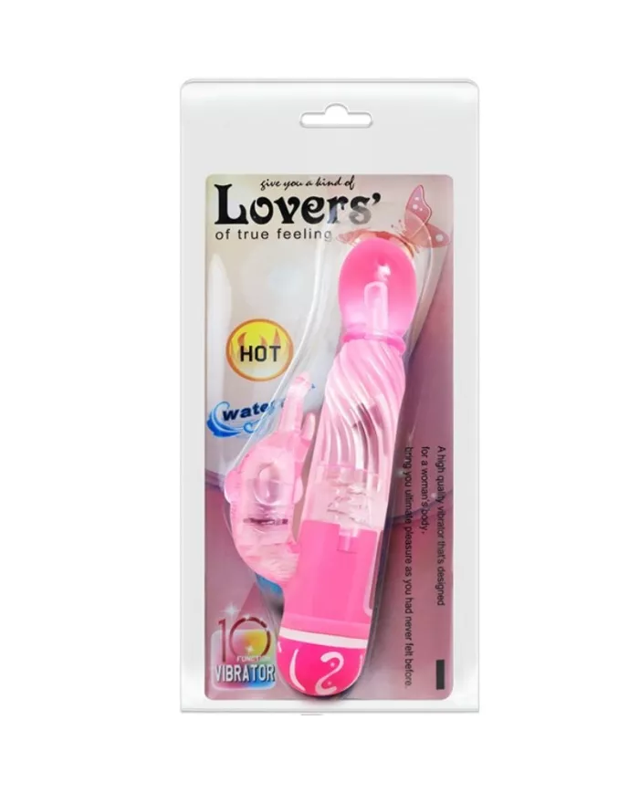 BAILE - VIBRATEUR MULTIVITESSES AVEC STIMULATEUR ROSE BAILE - VIBRATEUR MULTIVITESSES AVEC STIMULATEUR ROSE