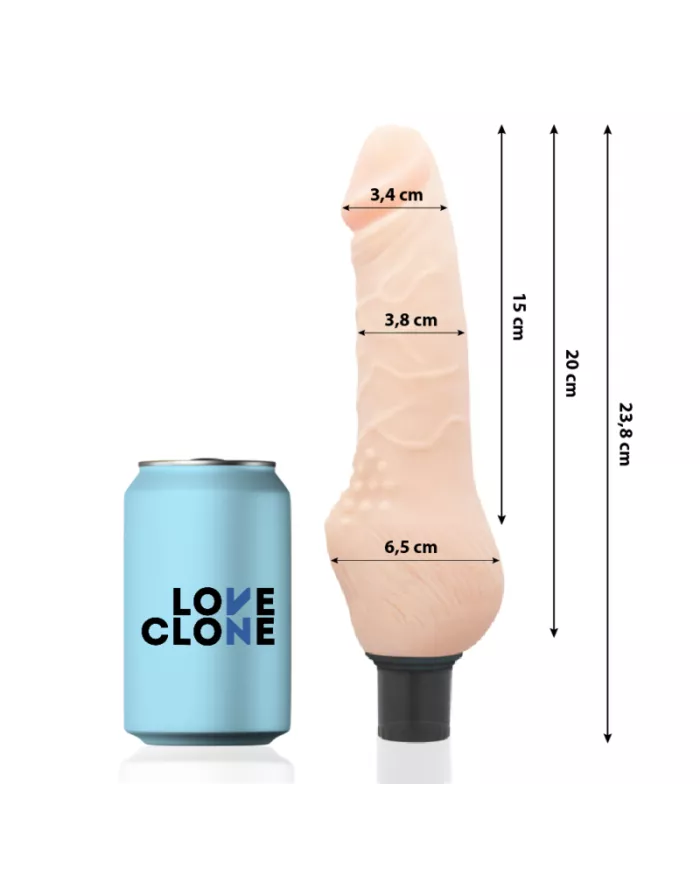 LOVECLONE - DAVEN AUTOLUBRIFICATION RÉALISTE 23.8 CM -O- 3.8 CM