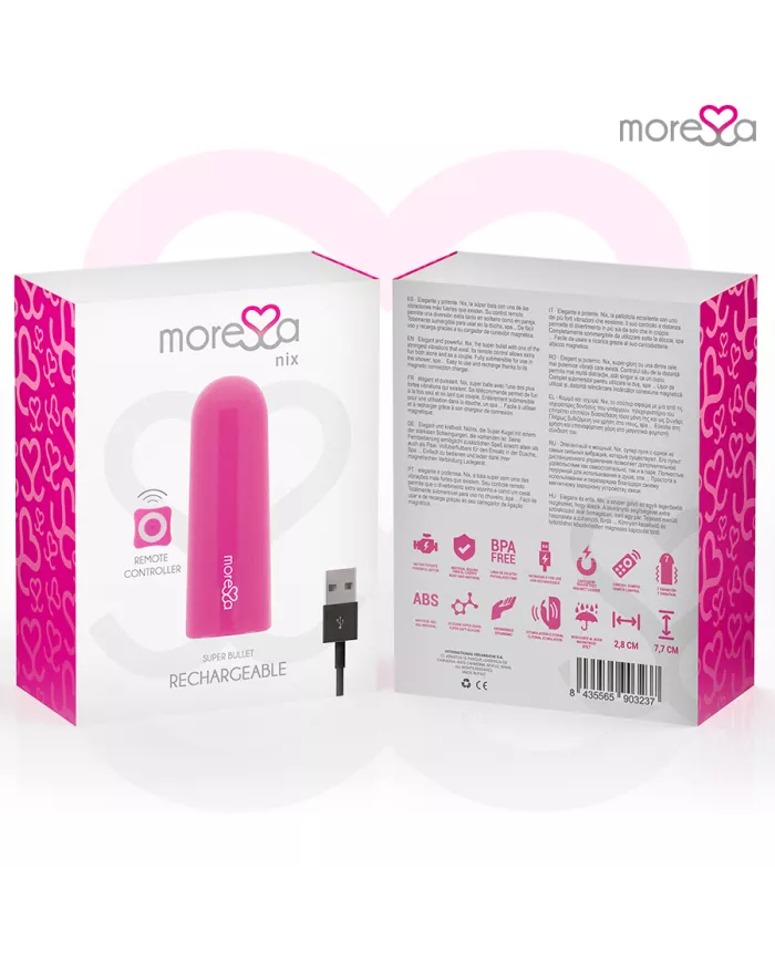 MORESSA - NIX VIBRATEUR TÉLÉCOMMANDE ROSE