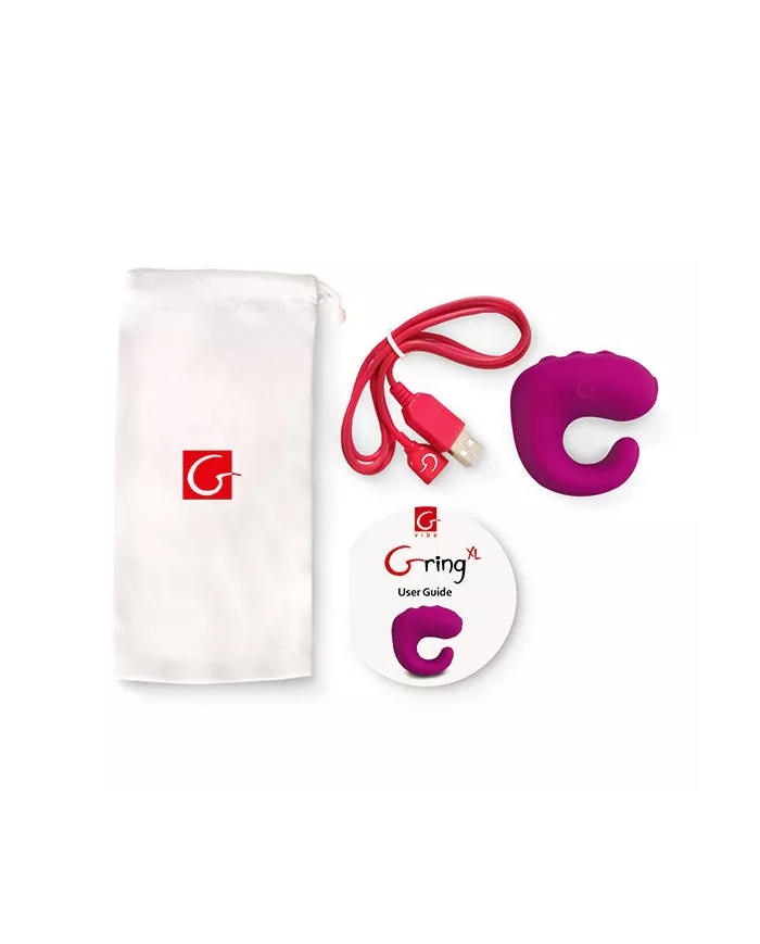 G-VIBE - FUN TOYS GRING VIBRATEUR ANNEAU XL FRAMBOISE DOUCE
