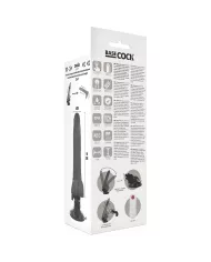 BASECOCK - VIBRATEUR RÉALISTE TÉLÉCOMMANDE NOIR 19 CM -O- 4 CM